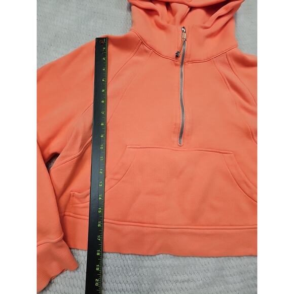 Lululemon Sweatshirt Womens M/L Scuba Oversized 1/2 Zip Orange - Picture 2 of 9